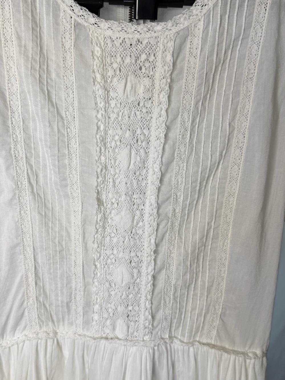 Ulla Johnson Pintuck Lace 100 Cotton Mini Dress sleeveless white Size 6 - Picture 2 of 12